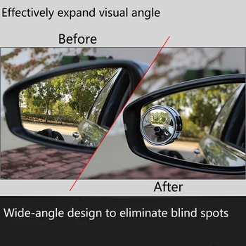 DOTAATDW 2x Bilen Spejl Blind Spot Auto bakspejlet For Audi A3 A4 A5 A6 A7 A8 B6 B7 B8 C5 C6 TT Q3 Q5 Q7 S3 S4