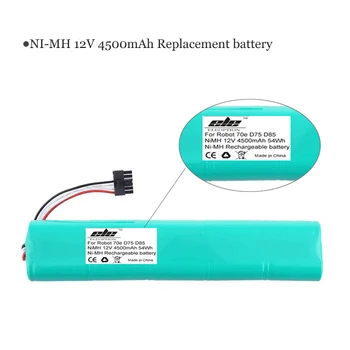 ELEOPTION Nye Brand 12V 4.5 Ah 4500mAh NI-MH batteri til Neato Botvac 70e 75 80 85 D75 D8 D85 Støvsuger batteri
