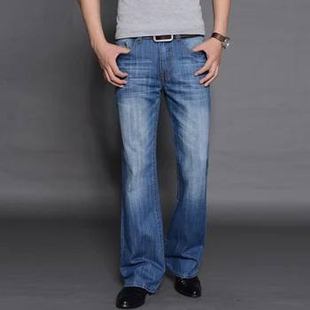 Jeans til Mænd Mænd er Modis Store og Lækre Jeans, Boot Cut Ben Blusset i Loose Fit Høj Mandlige Designer Klassisk Denim Jeans Biker jeans