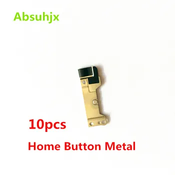 Absuhjx 10stk Home-Knap Metal Holder til iPhone 6 6S Plus 6G 6+ 6Plus Spacer Beslag Støtte Clip Cover til iPhone 6 Plus