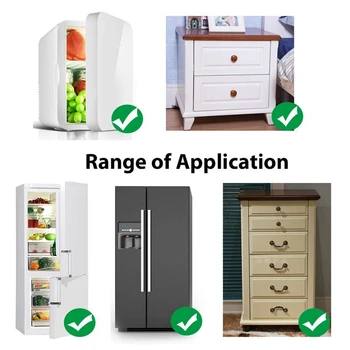 Køleskab Lås,Køleskab Låse,Fryser Lås med Nøgle til Børns Sikkerhed,Låse for at Låse Køleskab og Frysere-1Pack