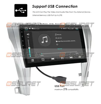 Android-10 Bil Radio 10.1 tommer GPS-Navigation Til Toyota Camry-2017 OS Version Car Multimedia Afspiller Autoradio Stereo