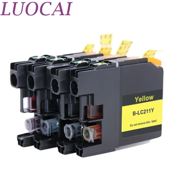 LuoCai LC211 211 LC 211 4 stykker Kompatible blækpatroner til brother LC211 DCP-J562N J963N MFC-J880N printere