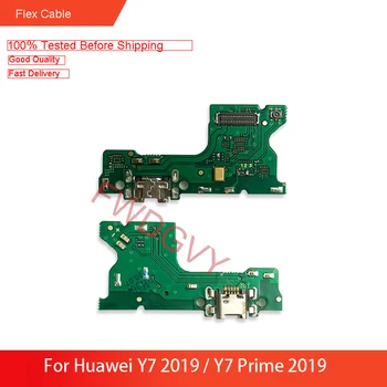 Erstatning For Huawei Y7 2019 / Y7 Prime 2019 USB Oplader Dock Forbindelse Opladning Flex Kabel Reparation Reservedele Test-kvalitetskontrol (QC)