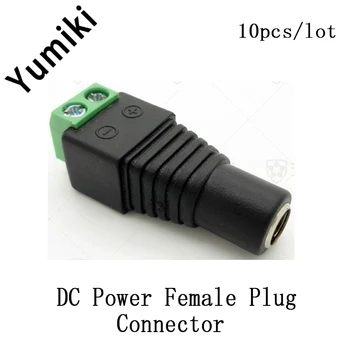 10stk/masse 2.1 x 5,5 mm DC Female Stik Jack Adapter-Stik Stik til CCTV LED Strip Light