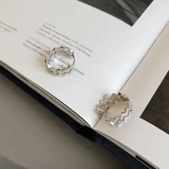 LouLeur Design 925 Sterling Sølv Øreringe I Dobbelt Lag Bølge Øreringe Til Kvinder 2020 Tendens Smykker Sølv 925 Mode Smykker
