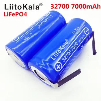 LiitoKala Lii-70A 32700 lifepo4 3.2 v 7000mah 33A 55A svejse strip for skruetrækker batteri elektriske cykel, der drives+Nikkel ark