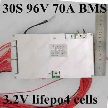 96V 70A LifePo4 batteri BMS til 30'erne 3.2 V lifepo4 celle 96V BMS PCB batteri beskyttelse yrelsen 5000W 6000W high power udledning
