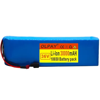 Original 36V batteri 10S4P 30Ah batteri 500W high power batteri 42V 30000mAh Ebike el-cykel BMS+42v oplader