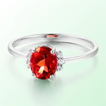 Ataullah Red Ruby, Smaragd, Safir Ædelsten Ringe til Kvinder Sterling 925 Sølv Smykker Mode Justerbar Ring Gave RW081