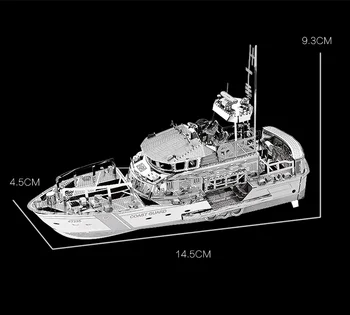 3D Metal Model Puslespil Redningsbåd DIY-Toy Puslespil Model Kit Voksne Børn er Puzzle Uddannelse Samling Ferie Gave