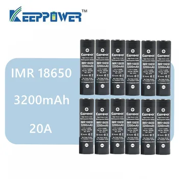 Oprindelige 12 stk KeepPower IMR 18650 batteri 3200mAh 3,7 V maksimal 20A udledning power cell drop shipping