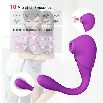 YEMA Suge Vibrator Vagina, Klitoris Stimulator Dildo Voksen Sex Legetøj til Kvinde Orgasme Anal Butt Plug Sex Maskine