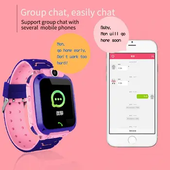 Kid ' s Smart Ur Telefon Vandtæt SOS Positionering Call Sim-Kort for Børn er Smarte Ure GPS-Touch Silikone For Drenge og Piger