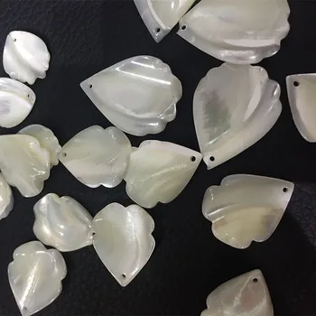 10stk/Meget Høj Kvalitet, Naturlige Hvidt bladform Shell Perler Til Smykker at Gøre DIY Armbånd Halskæde Mode Smykker Tilbehør