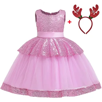 Blomst Piger Brudekjole Jul Kostume Børn Evening Party Dress Børn Kjoler For Piger Princess Ball Gown 10-12 År