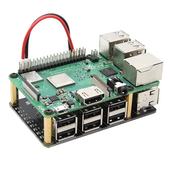 Raspberry Pi X150 9-Port MTT High Speed USB Hub Udvidelse Bord/ Strømforsyning Model til Raspberry Pi 3 Model B+(Plus)/3B/2B/B+