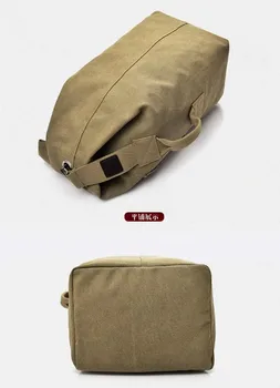 Militær anvendelse Tough guy film cash taske udendørs rejse spand rygsæk lærred bjergigning mænds stor kapacitet bagage taske