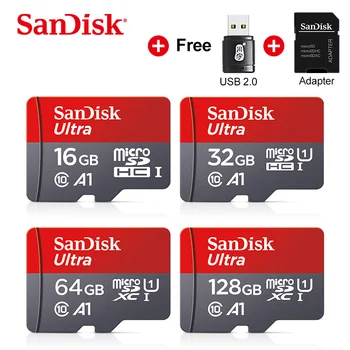 SanDisk Micro SD-Kort 128GB Hukommelse Card 16GB, 32GB, 64GB 128 GB MicroSD 256GB Antal 98Mb/s Uitra C10 TF kort 64G cartao de memoria
