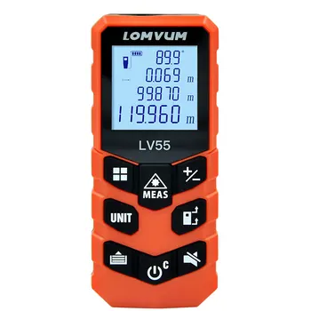LOMVUM Laser Distance Meter 40M Analyse måleinstrument Roulette Laser Tape Afstandsmåler Måling Bånd