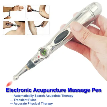 Elektrisk Acupoint Magnet Energi Laser Pen Meridian Smerte Relif Akupunktur Behandling Helbrede Kroppen Punkt Massage Face Lift Sundhedspleje
