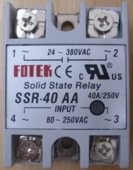 Enfaset ac kontrol kommunikation SSR-40AA 220V fotek solid state relæ