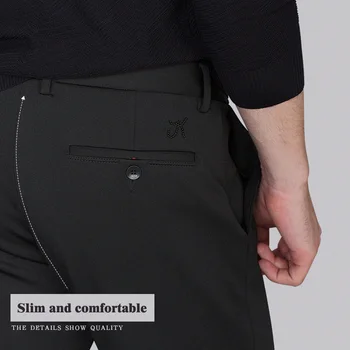 Ipg 2020 Nye Mode Mænd Bukser i Høj Kvalitet Elasticitet Mand Bukser Casual Slanke Mænd er Tøj, der Passer Bukser Solidt Plus Size 28-40