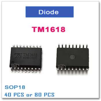 TM1618 SOP18 40PCS 80PCS SOP-18 LED, der er integreret kredsløb