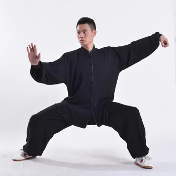 Kinesisk Stil Wushu TaiChi KungFu Uniform Wing Chun Passer Uniform Tai Chi Chuan T-shirt og Bukser