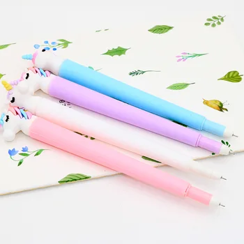 Jonvon Satone 20 Stk Kreative Gel Pen Unicorn Søde Neutrale Pen Sort 0.5 For At Skrive Engros Skoleartikler Mark Can Escolar