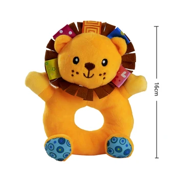 Sozzy Baby-Blød Rangle Speelgoed Toy Søde Dyr Tegnefilm Figur for 0-12 måneder Udvikling Klokker Ringer Hånd-holdt Toy Gave