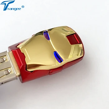 Trangee Ironman USB-Flash-Drev USB 2.0 4GB 8GB 16GB 32GB USB-Stick Stick Metal Pen-Drev med gaveæske