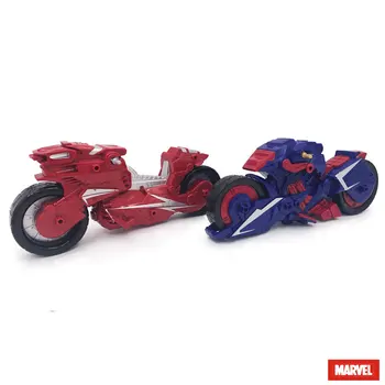 Marvel Avengers Iron man, Captain Motorcykel Model Bil Ornamenter Action Figur Nye År Julegave Legetøj For Børn