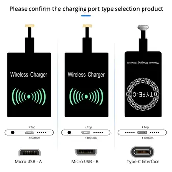 Trådløse Oplader kit Qi 10W Trådløs Opladning-Modtager til Telefonen Universal Micro USB Type C Andorid Hurtig Opladning Pad