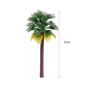 6 Pc ' er 12cm/15cm Plast Coconut Palm Tree Tog Jernbanen Arkitektur Diorama Træ Model Kits Legetøj Tilbehør Drop Shipping Ny