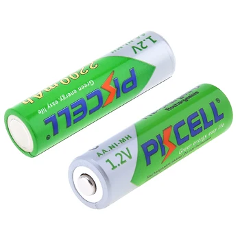 4stk/kort LSD NIMH AA Genopladelige batterier 1,2 V 2200mAh Pre-charged Batterier +1stk 1-4stk AA/AAA NiMh-batterier NiCd Batteri Oplader