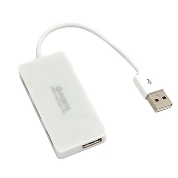 Centechia 15cm Høj Hastighed 4-port USB 2.0 Hub Mini Ultra-tynde Splitter Kabel-Adapter USB-Hub Til Bærbare PC i Sort/Hvid Hot Salg