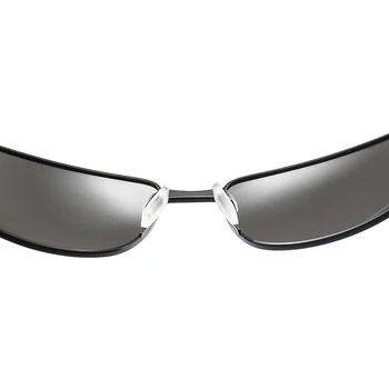 Rektangel Polariseret Nat Mænd Solbriller Overgang Linse Kørsel Briller Mandlige Driver Offentlig Blænding Sikkerhed Beskyttelsesbriller UV400