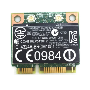 For BroadCom BCM94313HMGB BCM4313 Wifi + Bluetooth 4.0 Mini-PCI-E 300Mbps Kort til HP G4 G6 DV6 DV7 CQ43 CQ57 SPS 657325-001