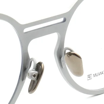 Runde Titanium Briller Mænd Kvinder i Små Smalle Nørd Briller Briller Ramme Mand Vintage Mode Eyewear for Optisk Linse