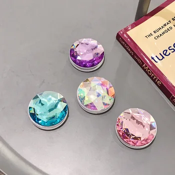 20pcs farverige 3D-perle populære runde mobiltelefon folde strække beslag telefonholder tilfælde finger holder mobiltelefon stå