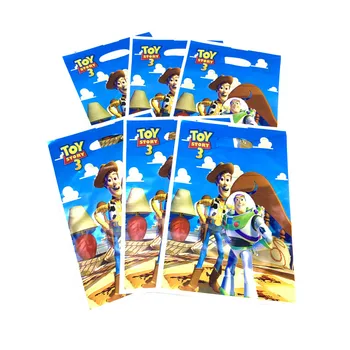51/81pcs Toy Story Party Cup Plade Disponibel Papir Dug Serviet Toy Story-års Fødselsdag Part Dekorationer Baby Brusebad Gave Poser