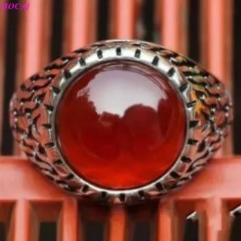 BOCAI s925 Sterling Sølv thai sølv Ring i Mellemøsten Mænds Forsigtig Personlighed Mode generøse Bred Mænds Ring for mænd