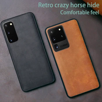 Ægte Læder Phone Case For Samsung Galaxy S20 Ultra s10e S10 Plus Note 20 10 plus ultra for A71 A51 A30 A31 A50 A70 sag