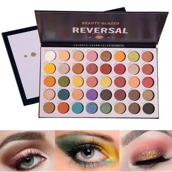 Fuld Professionel 40 Farver Mode Eyeshadow Palette Mat Glitter øjenskygge maquiagem Skinnende Skygge Pigment Makeup Sombra