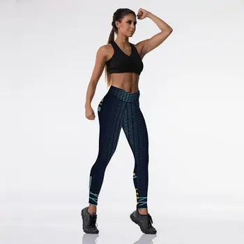 Nye Mode Stil Kvinder Træning Sportstøj Elastisk Kraft Tynde Åndbart Sportslige Kvinder Udendørs Polyester Trænings-Og Leggings