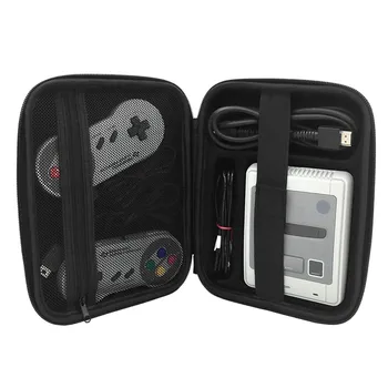 Bevigac Hard Shell Beskyttende Opbevaring Rejser Hånd Taske Case til Nintendo SNES Classic Mini Super Famicom Konsol, Controller Kabel