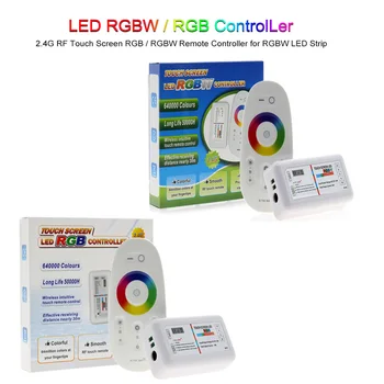 RGBW / RGB LED Controller-Touch-Skærmen På 2,4 G DC12-24V 18A Fjernbetjening Kanal For RGB 5050 / RGBW Strip