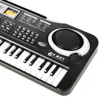 61-Nøgle Digitale Elektriske Klaver Keyboard Bærbare Multi-Funktionelle Keyboard med Mikrofon, Musik-Tastatur, Elektrisk Keyboard