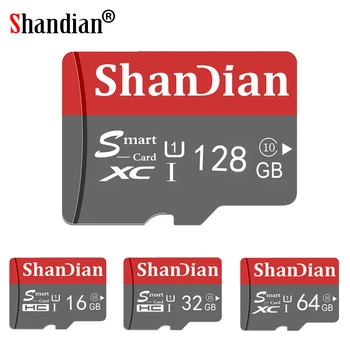 ShanDian Mini TF-Kort med Høj Hastighed Class10 8GB 128GB 32GB Tarjeta Memory-Kort i Høj Kvalitet Flash-Kort 16GB-64GB Smart-Sd-Kort